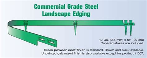 10' x 14ga commercial edging stakes included. Col-met Commercial Grade Steel Landscape Edging | Falcon ...