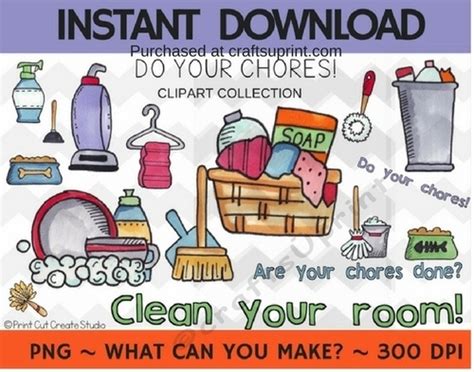 Do Your Chores Clipart Collection Commercial Use Cup79789782184