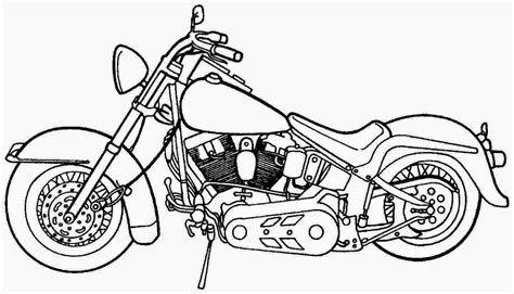 Los dibujos para colorear : Dibujos de motocicletas para colorear