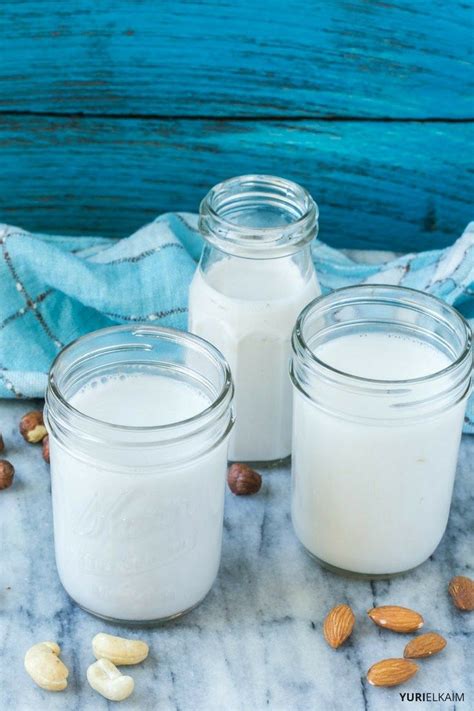 Homemade Nut Milk Recipe Nut Milk Recipe Plant Based Eating Food