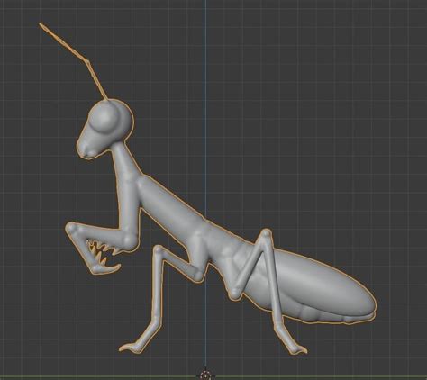 3d Model Mantis Creature Cgtrader