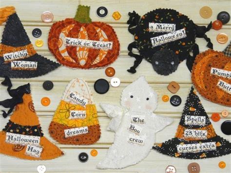 Halloween Party Pins And Ornament Pattern Shirley Hudson Designs