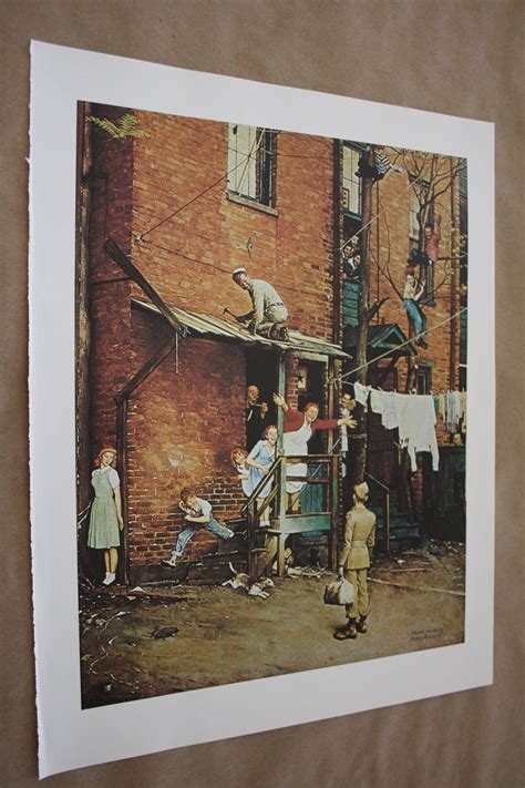 Norman Rockwell Picture Soldier Military Gi Homecoming Gi Etsy