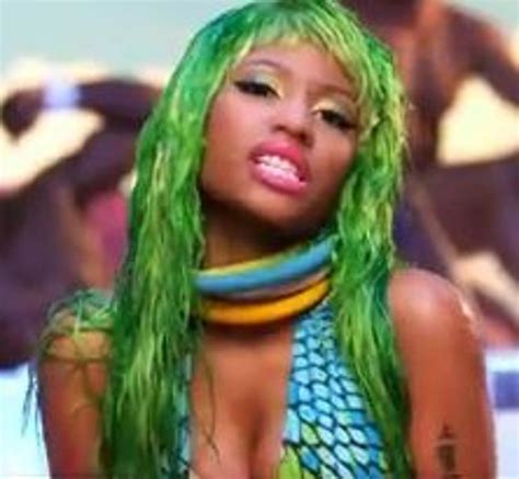 Nicki Minaj Green Hair Spefashion