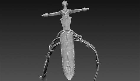 Zbrush Sword 3d Model Cgtrader