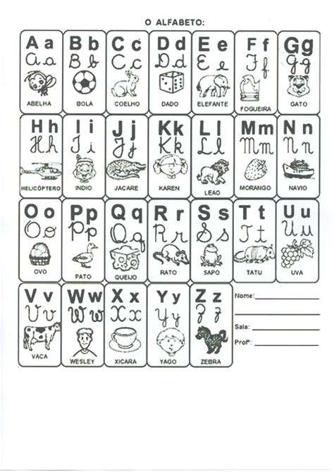 Alfabeto Para Imprimir 4 Tipos De Letras Edukita