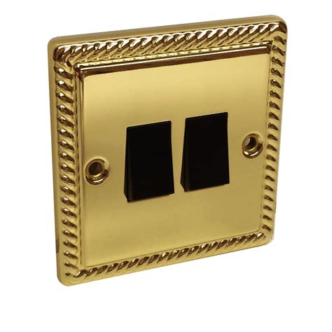 Electrical Georgian Brass Rope Sockets And Switches Homesmart