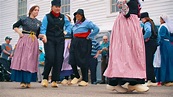 Dutch Traditional Dancing Holland Tulips Flowers Wooden Shoe Festival ...