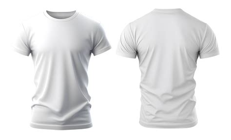 White T Shirt Template Front And Back Png Amazing Psd Mockups File My
