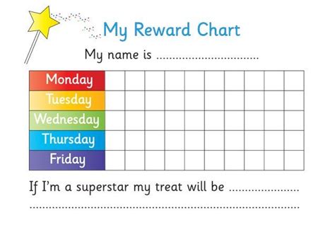 Printable Reward Chart For Teachers Reward Chart Printable Reward
