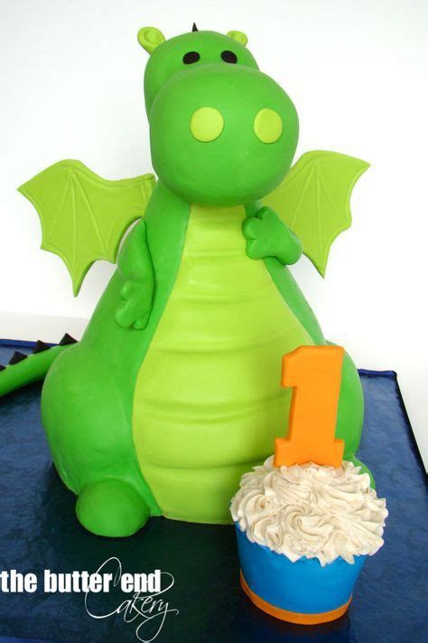 Baby Dragon Cake For A First Birthday By The Butter End Cakery Dragon