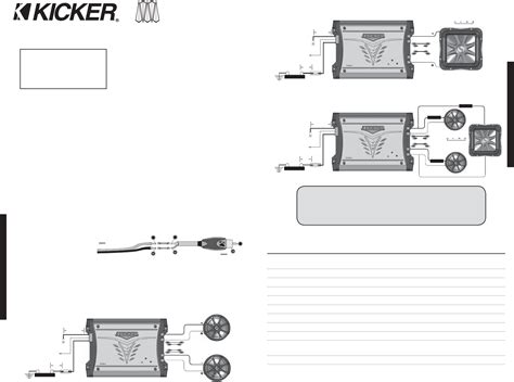 Check the amplifier's owners manual for minimum impedance the amplifier will handle before. Wiring Diagram For A Kicker Impulse 3 5 4 By 1 4 Channel Amp