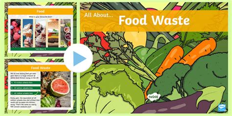 Free A Food Waste Powerpoint Template Conservation Twinkl