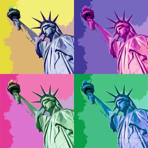 Statue Of Liberty Digital Art Pop Liberty By Delphimages Photo
