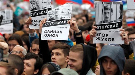 Moscow Protests Opposition Rally Largest Since Bbc News