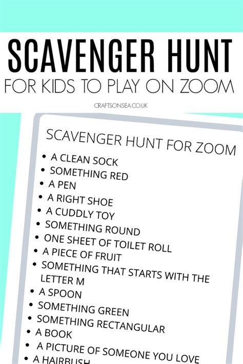 If you want to kick your virtual hangout up a notch, you need to plan a themed call. Scavenger Hunt for Zoom (FREE Printable for Kids) in 2020 ...