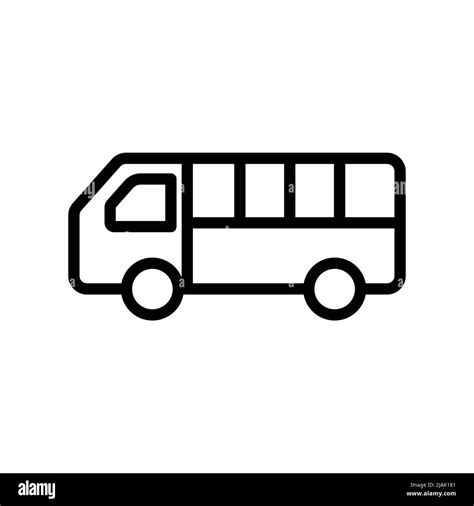 Bus Icon Vector Transportation Land Transportation Public Transport