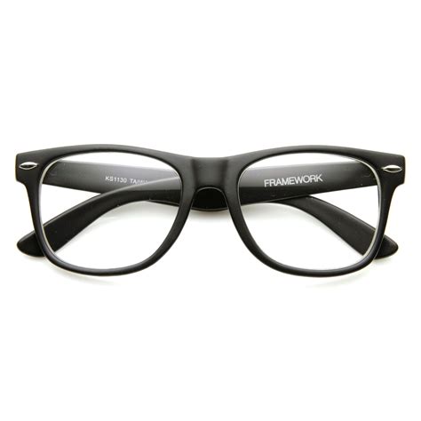 standard retro clear lens nerd geek assorted color horn rimmed glasses sunglass la