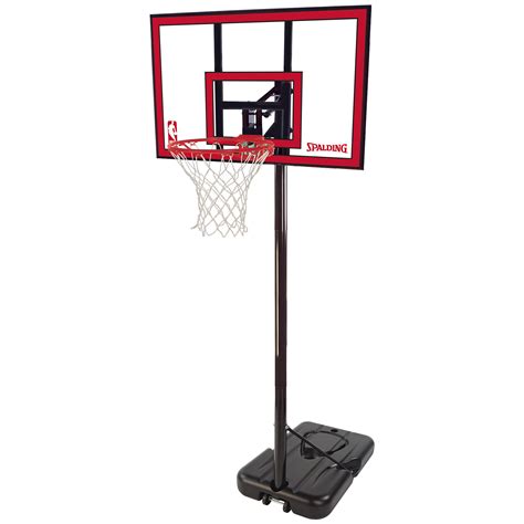Spalding 44 Inch Polycarbonate Portable Basketball Hoop System At Hayneedle