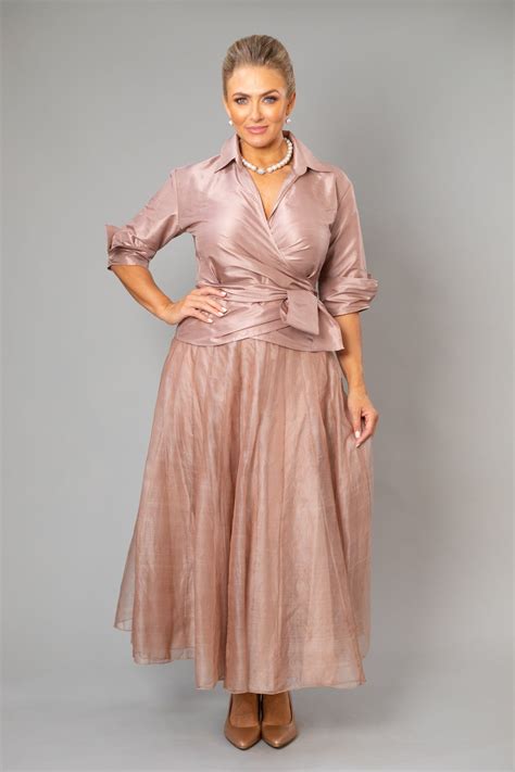 Mothers of the bride can carry a bouquet of flowers, if the bride prefers. Living Silk - Bohemian Skirt - Coffee - Mother of the ...