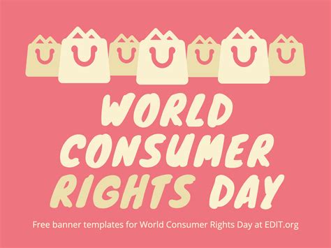 World Consumer Rights Day Poster Templates