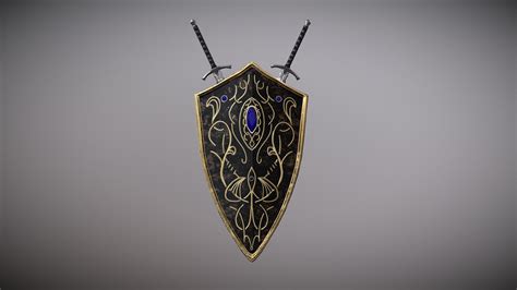 Fantasy Shield And Sword 3d Model By Nightiecrosby 42122b2 Sketchfab