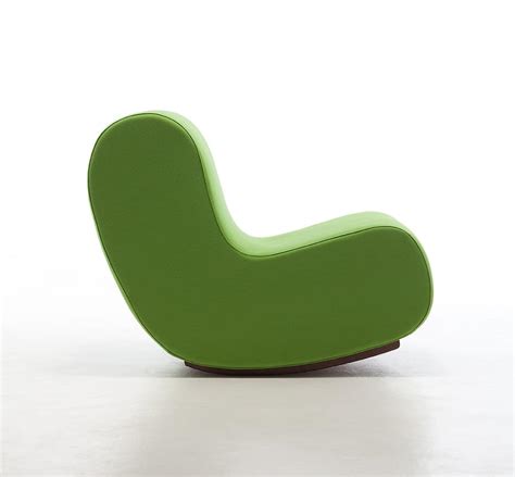 Rocking Armchair Seat Upholstered In Fireproof Foam