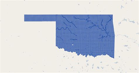 Oklahoma Townshiprange Gis Map Data State Of Oklahoma Koordinates