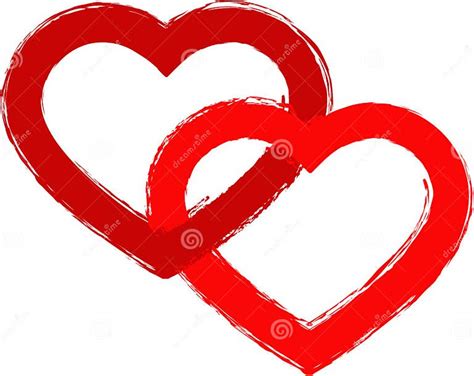 2 Hearts 1 Love Stock Vector Illustration Of Lovely 21594184