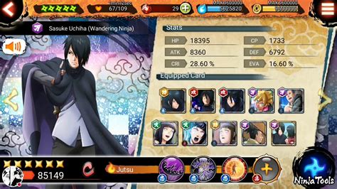 109k Ability Points Into Rinnegan Sasuke Naruto X Boruto Ninja