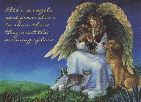 Angel With Animals Angel Dog Love Rainbow Bridge