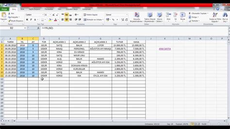 Excel Yeni Tip Kasa Defteri Programı nasıl yapılır? - YouTube