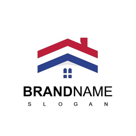 Premium Vector Real Estate Logo Template American House Symbol