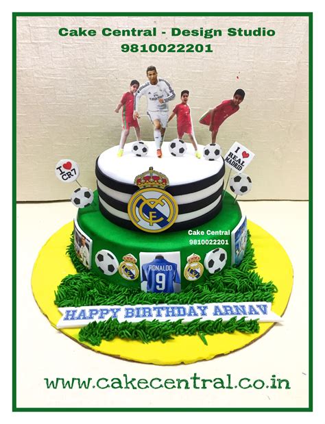 Cristiano Ronaldo Real Madrid Cf Cake Birthday Cake For A Footballer