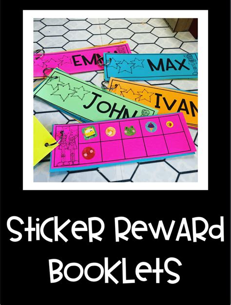 Student Sticker Reward Booklets Freebie First Grade Blue Skies