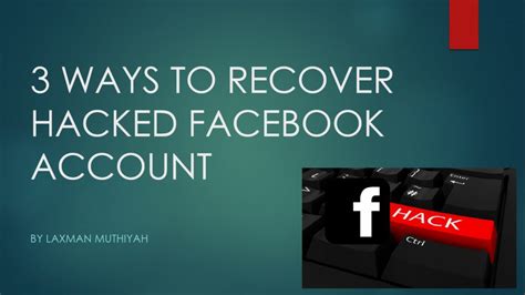 3 Ways To Recover Hacked Facebook Account The Zero Hack