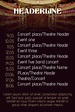 Copy of Concert Band Tour Theatre schedule calendar flyer template ...