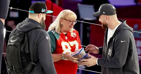Donna Kelce Gives Homemade Cookies To Sons Ahead Of Super Bowl