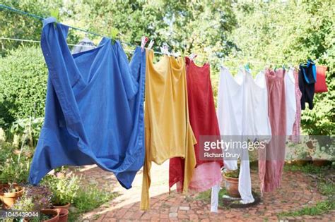 Washing Clothes Line Photos And Premium High Res Pictures Getty Images