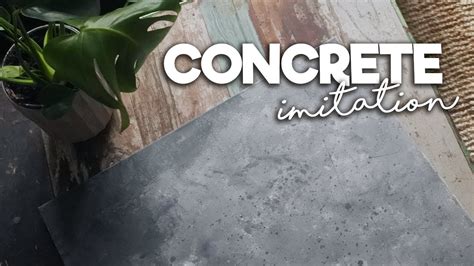Concrete Look With Chalk Paint Betong Look Med Chalk Paint Youtube