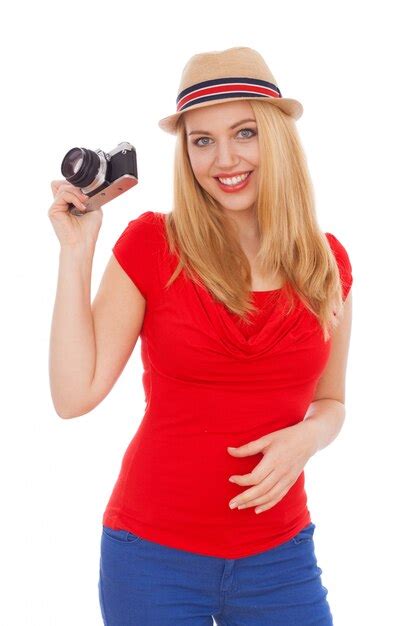 Premium Photo Teenage Girl Holding A Film Camera