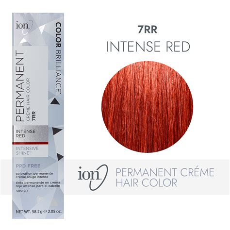 Ion 7rr Intense Red Permanent Creme Hair Color By Color Brilliance