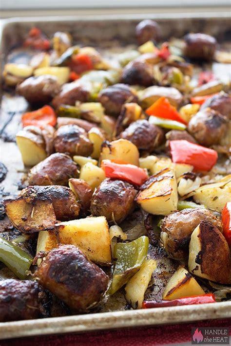 Scrub potatoes thoroughly with a brush; Sausage Potato Bake - Handle the Heat I made it with ...