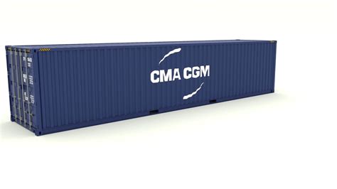 Shipping Container Cma Cgm 3d Model