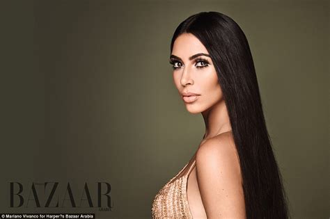 kim kardashian emulates cher for harper s bazaar arabia daily mail online