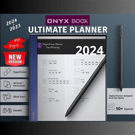 Boox Note Digital Planner Bundle 2023 2024 Ultimate Collection Pack