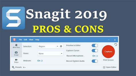 Snagit 2019 Pros And Cons Youtube