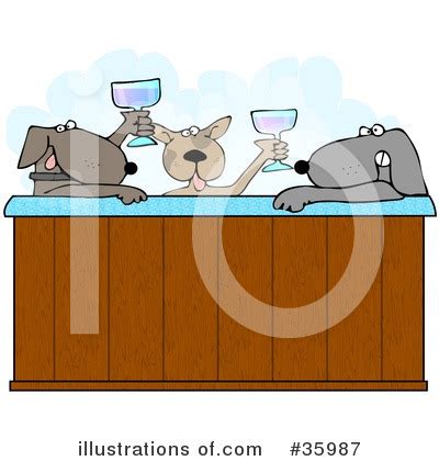 Hot Tub Clipart Illustration By Toonaday