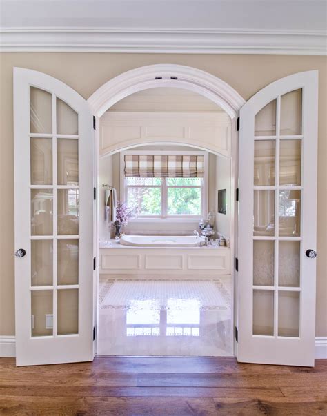 Interior French Doors With Arched Transom Builders Villa