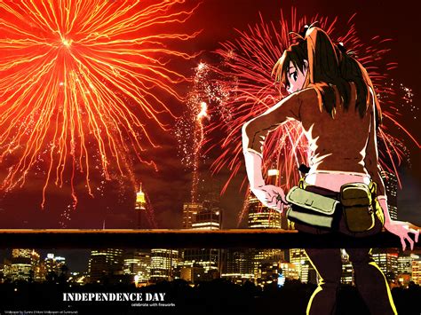 Neon Genesis Evangelion Wallpaper Independence Day Celebrate With